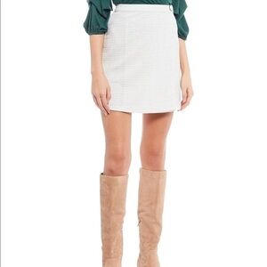 Lily Star White/Silver Wrap Skirt NWT